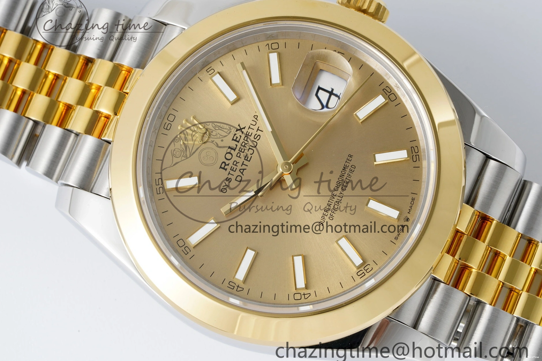 MiroTime 0124 Breathable DateJust 41 SS YG Polished Bezel KING 1:1 Best Edition 904L Steel YG Dial on Jubilee Bracelet VR 2221